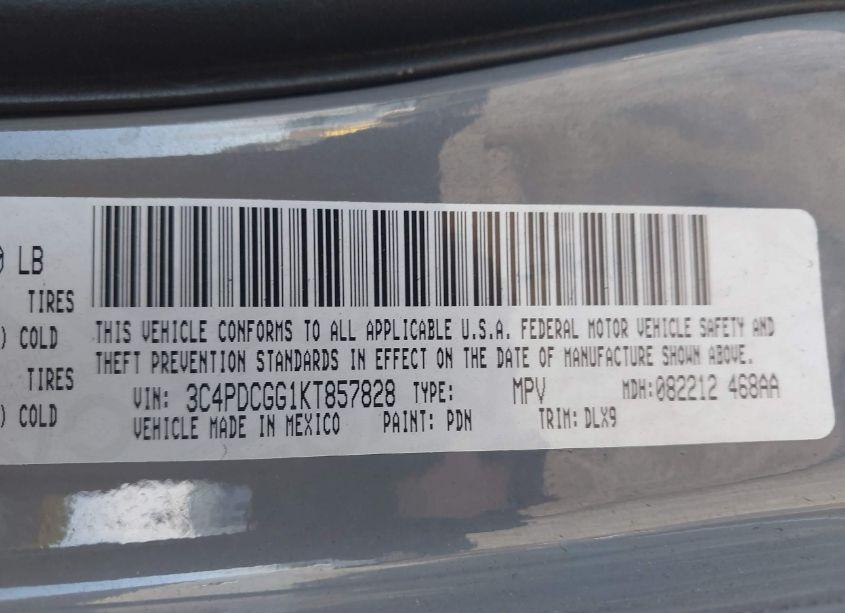 Photo 9 of 2019 Dodge Journey CROSSROAD (VIN 3C4PDCGG1KT857828)