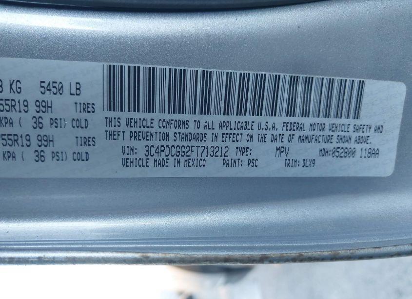 Photo 9 of 2015 Dodge Journey CROSSROAD (VIN 3C4PDCGG2FT713212)