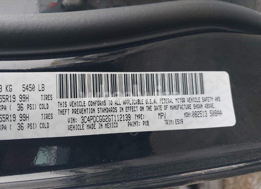 Photo 9 of 2016 Dodge Journey CROSSROAD (VIN 3C4PDCGG2GT112139)