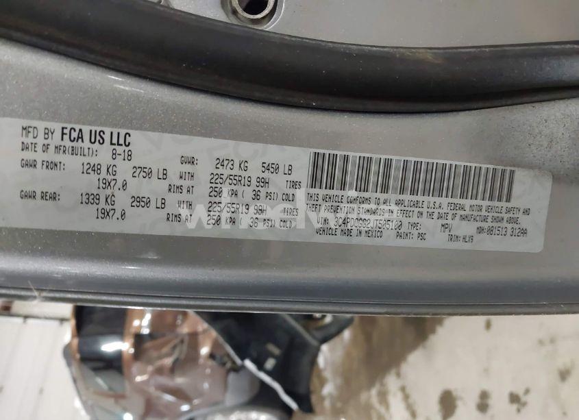 Photo 9 of 2018 Dodge Journey CROSSROAD (VIN 3C4PDCGG2JT505100)