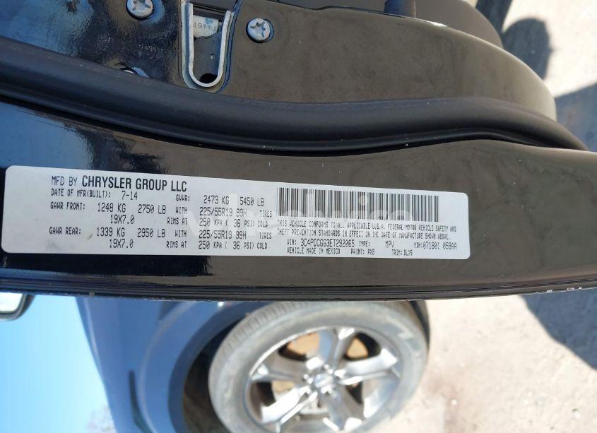 Photo 9 of 2014 Dodge Journey CROSSROAD (VIN 3C4PDCGG3ET292065)