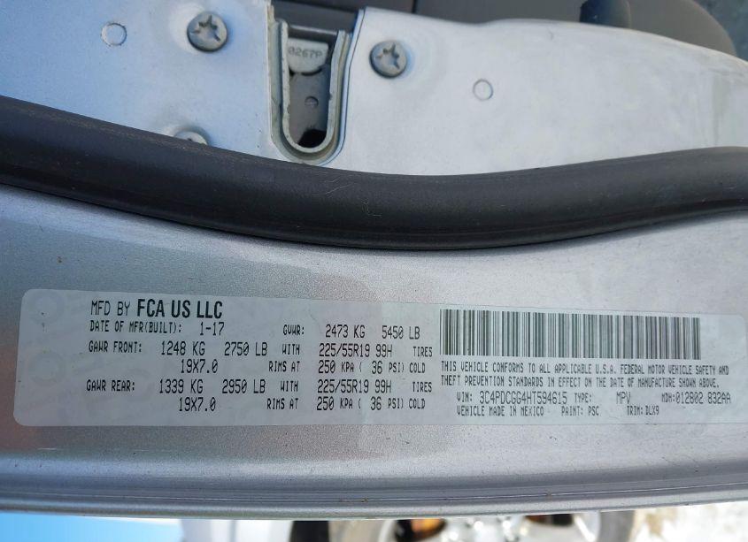 Photo 9 of 2017 Dodge Journey CROSSROAD PLUS (VIN 3C4PDCGG4HT594615)