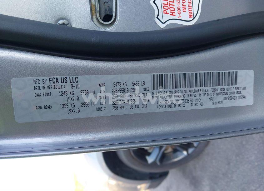 Photo 9 of 2018 Dodge Journey CROSSROAD (VIN 3C4PDCGG4JT503574)