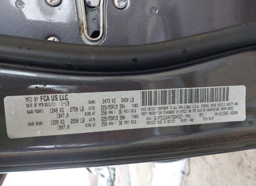 Photo 9 of 2019 Dodge Journey CROSSROAD (VIN 3C4PDCGG4KT694527)