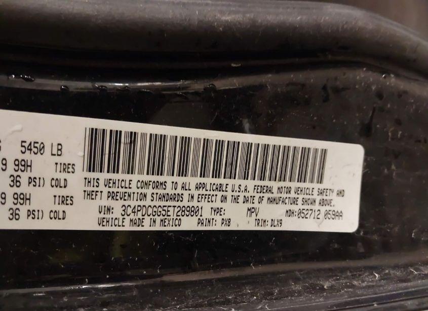 Photo 9 of 2014 Dodge Journey CROSSROAD (VIN 3C4PDCGG5ET289801)