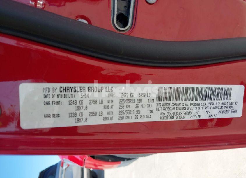 Photo 9 of 2014 Dodge Journey CROSSROAD (VIN 3C4PDCGG6ET261814)