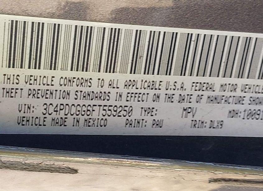 Photo 9 of 2015 Dodge Journey CROSSROAD (VIN 3C4PDCGG6FT559250)