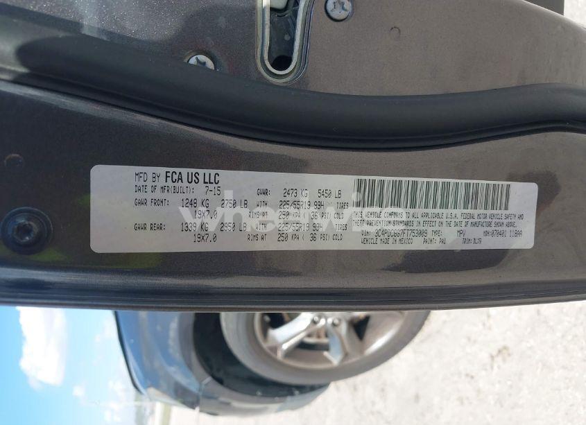 Photo 9 of 2015 Dodge Journey CROSSROAD (VIN 3C4PDCGG7FT753009)