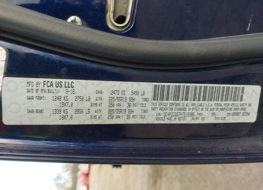 Photo 9 of 2017 Dodge Journey CROSSROAD PLUS (VIN 3C4PDCGG7HT518385)