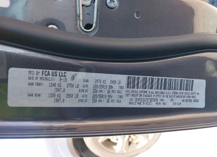 Photo 9 of 2019 Dodge Journey CROSSROAD (VIN 3C4PDCGG7KT857879)