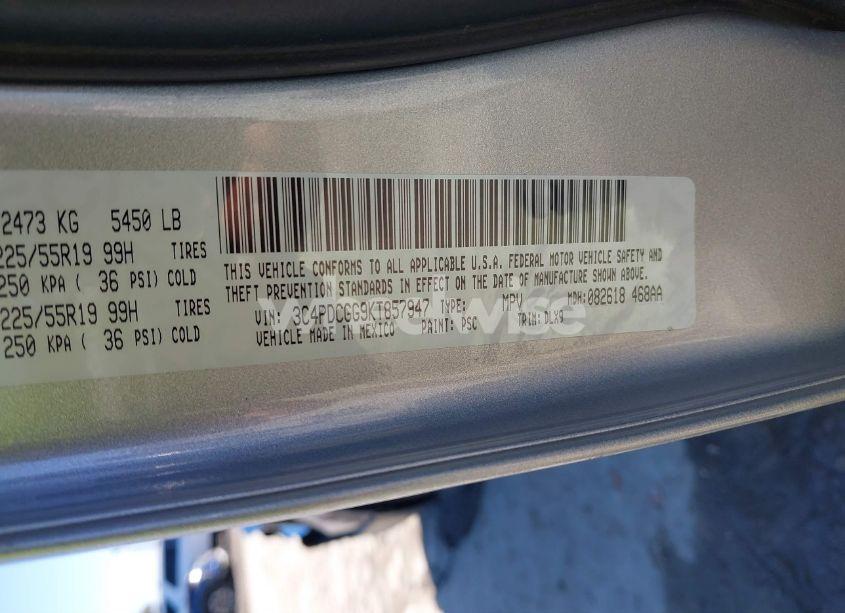 Photo 9 of 2019 Dodge Journey CROSSROAD (VIN 3C4PDCGG9KT857947)