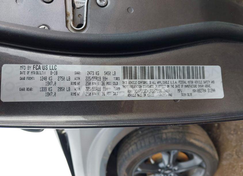 Photo 9 of 2018 Dodge Journey CROSSROAD (VIN 3C4PDCGGXJT507158)