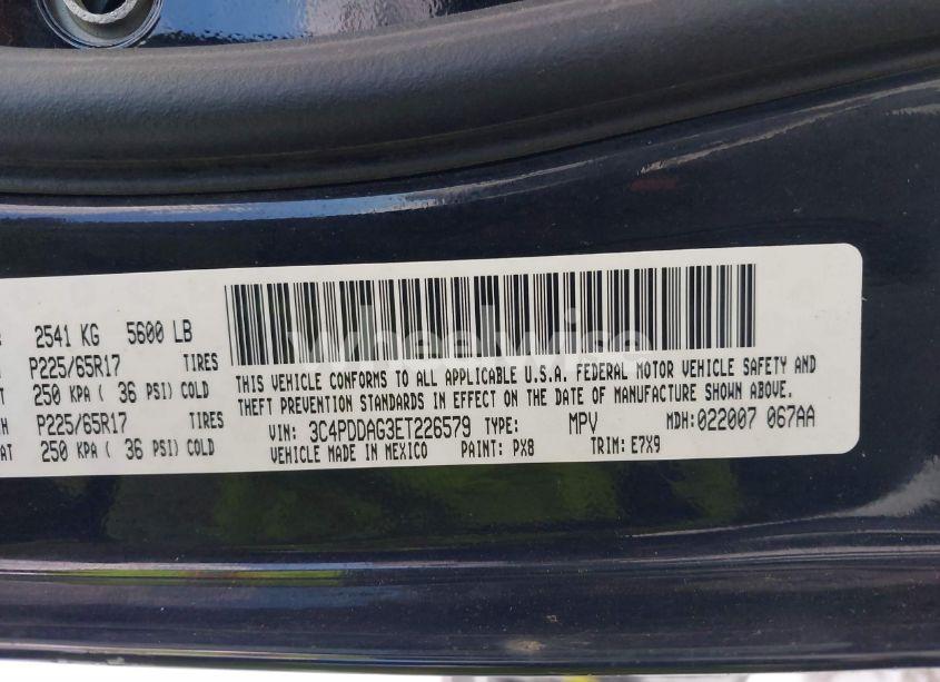 Photo 9 of 2014 Dodge Journey SE (VIN 3C4PDDAG3ET226579)