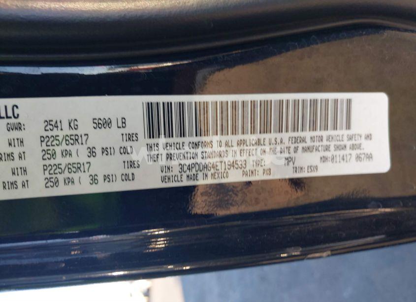 Photo 9 of 2014 Dodge Journey SE (VIN 3C4PDDAG4ET194533)