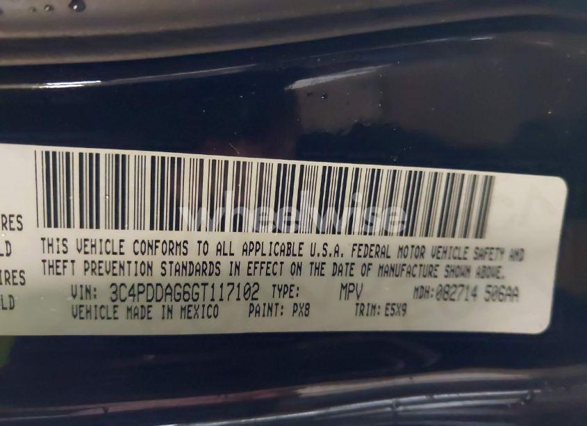 Photo 9 of 2016 Dodge Journey SE (VIN 3C4PDDAG6GT117102)