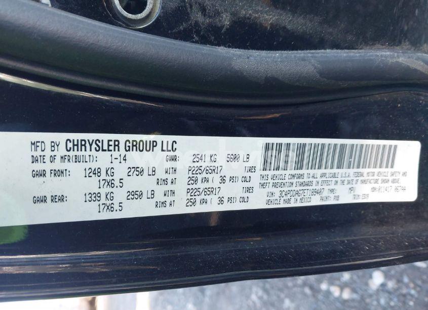 Photo 9 of 2014 Dodge Journey SE (VIN 3C4PDDAG7ET189407)