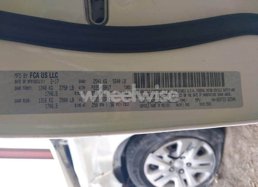 Photo 9 of 2017 Dodge Journey SE AWD (VIN 3C4PDDAG7HT583896)