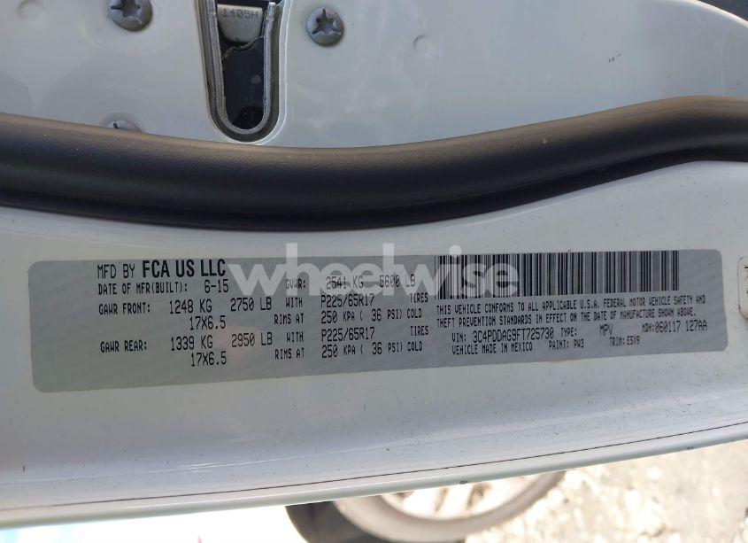 Photo 9 of 2015 Dodge Journey SE (VIN 3C4PDDAG9FT725730)