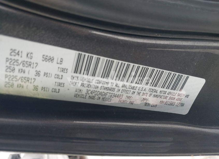 Photo 9 of 2015 Dodge Journey SE (VIN 3C4PDDAGXFT634403)