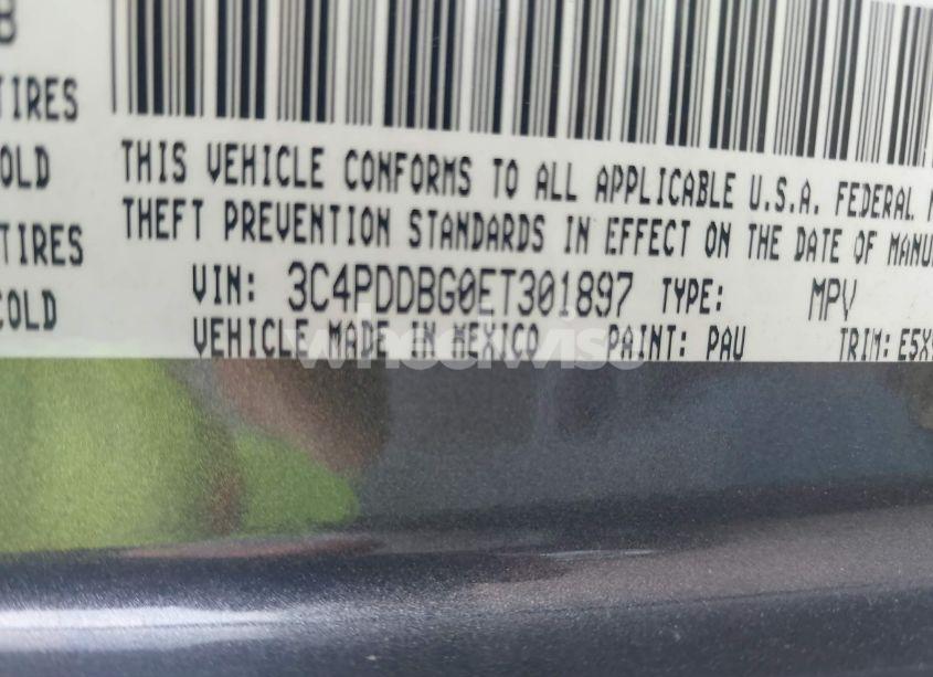 Photo 9 of 2014 Dodge Journey SXT (VIN 3C4PDDBG0ET301897)