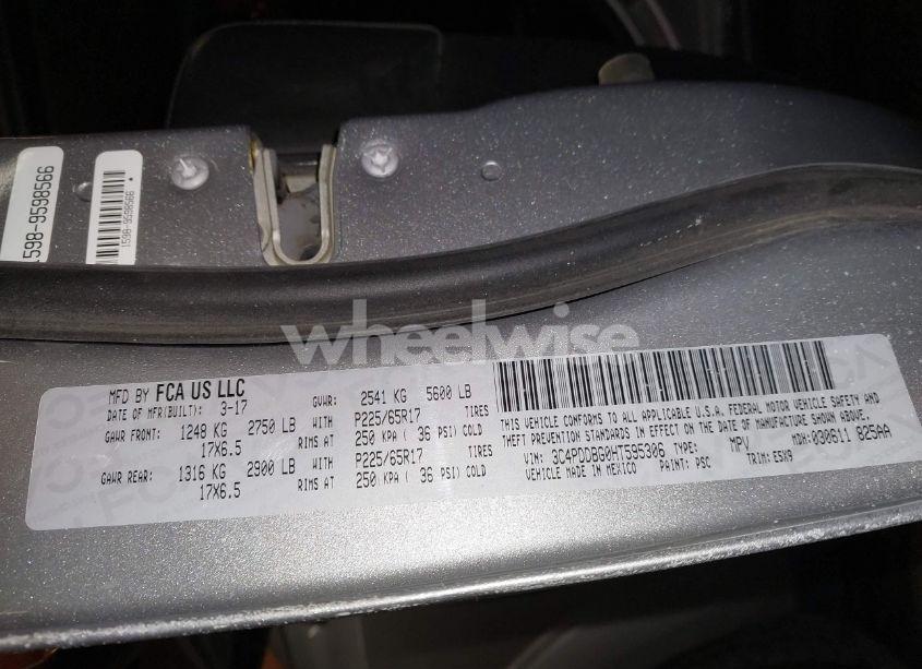 Photo 9 of 2017 Dodge Journey SXT AWD (VIN 3C4PDDBG0HT595306)