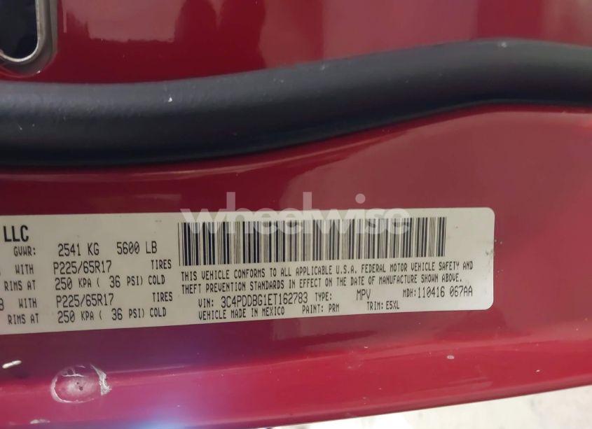 Photo 9 of 2014 Dodge Journey SXT (VIN 3C4PDDBG1ET162783)