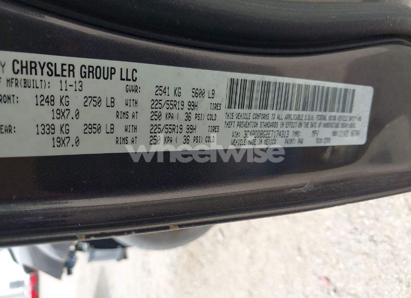 Photo 9 of 2014 Dodge Journey SXT (VIN 3C4PDDBG2ET174313)