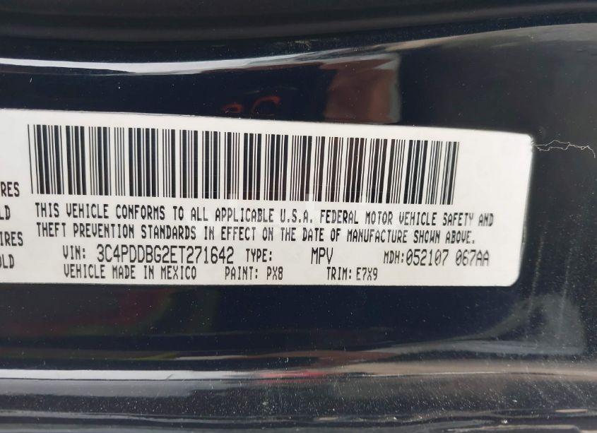 Photo 9 of 2014 Dodge Journey SXT (VIN 3C4PDDBG2ET271642)