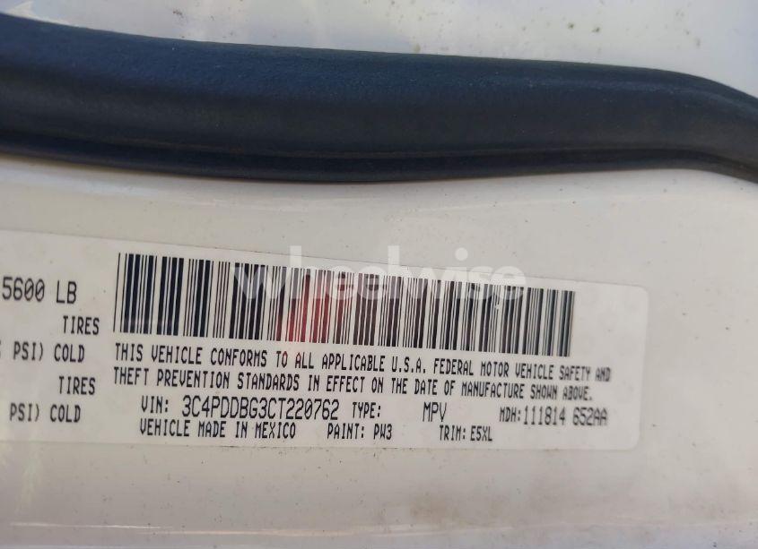 Photo 9 of 2012 Dodge Journey SXT (VIN 3C4PDDBG3CT220762)