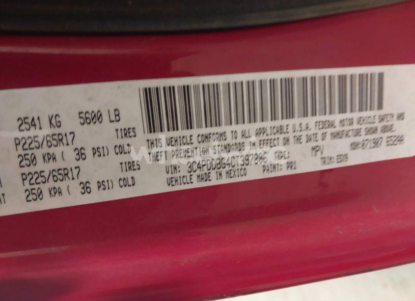 Photo 9 of 2012 Dodge Journey SXT (VIN 3C4PDDBG4CT397806)