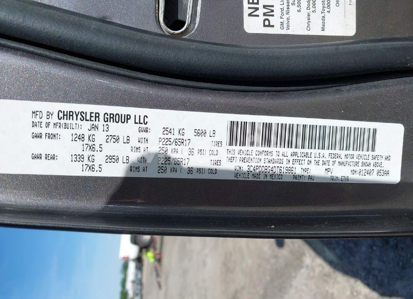 Photo 9 of 2013 Dodge Journey SXT (VIN 3C4PDDBG4DT619861)