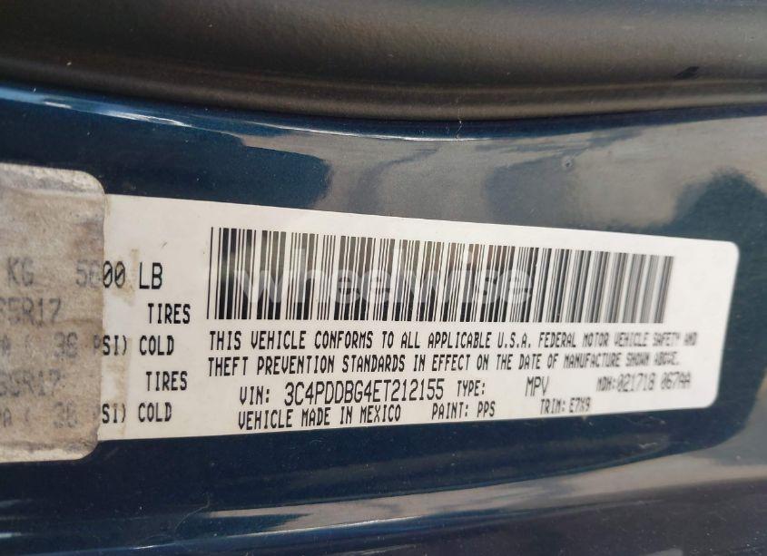 Photo 9 of 2014 Dodge Journey SXT (VIN 3C4PDDBG4ET212155)