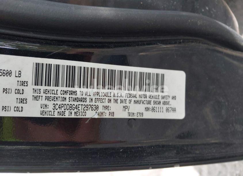 Photo 9 of 2014 Dodge Journey SXT (VIN 3C4PDDBG4ET297630)