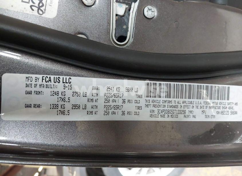 Photo 9 of 2016 Dodge Journey SXT (VIN 3C4PDDBG5GT133256)