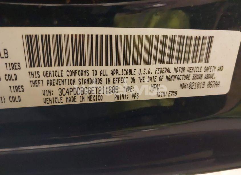 Photo 9 of 2014 Dodge Journey SXT (VIN 3C4PDDBG6ET211685)