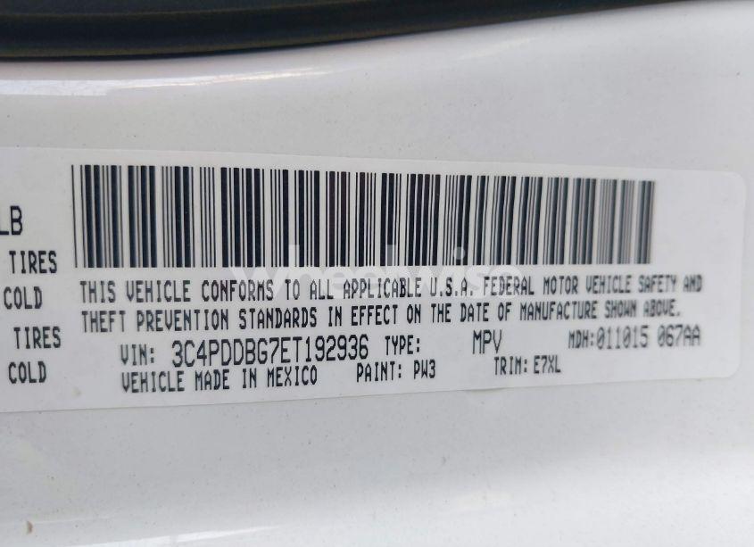 Photo 9 of 2014 Dodge Journey SXT (VIN 3C4PDDBG7ET192936)