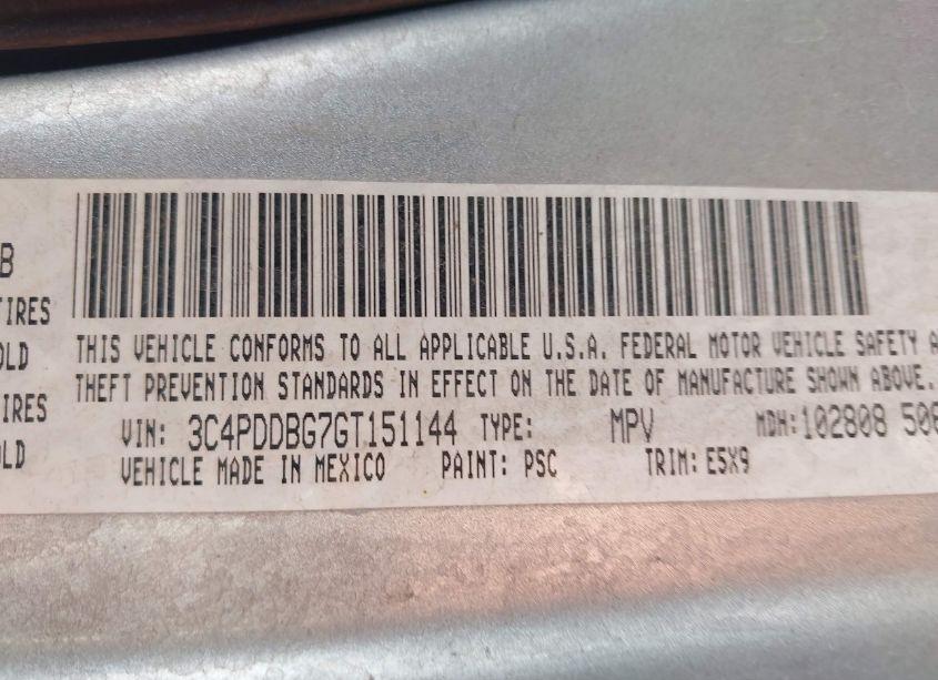 Photo 9 of 2016 Dodge Journey SXT (VIN 3C4PDDBG7GT151144)