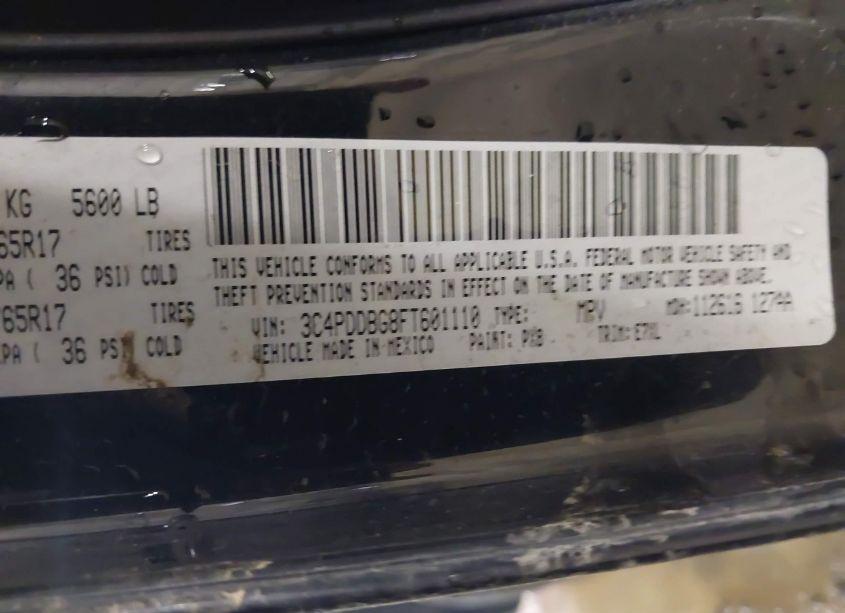 Photo 9 of 2015 Dodge Journey SXT (VIN 3C4PDDBG8FT601110)