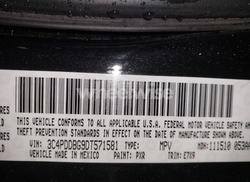 Photo 9 of 2013 Dodge Journey SXT (VIN 3C4PDDBG9DT571581)