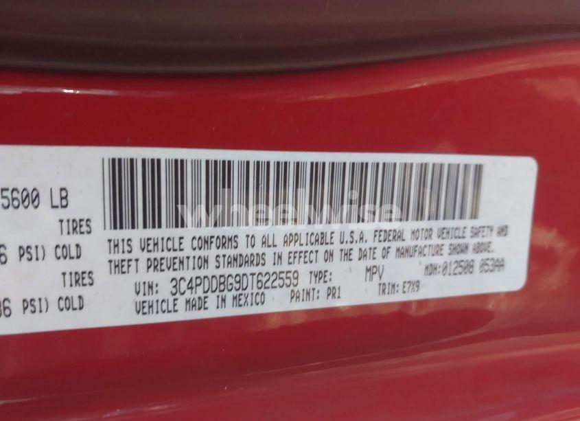 Photo 9 of 2013 Dodge Journey SXT (VIN 3C4PDDBG9DT622559)