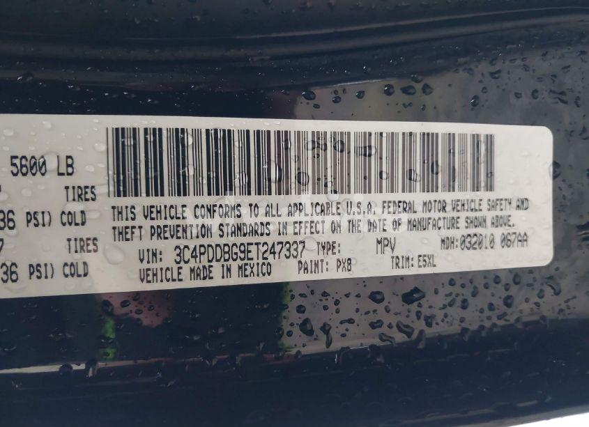 Photo 9 of 2014 Dodge Journey SXT (VIN 3C4PDDBG9ET247337)