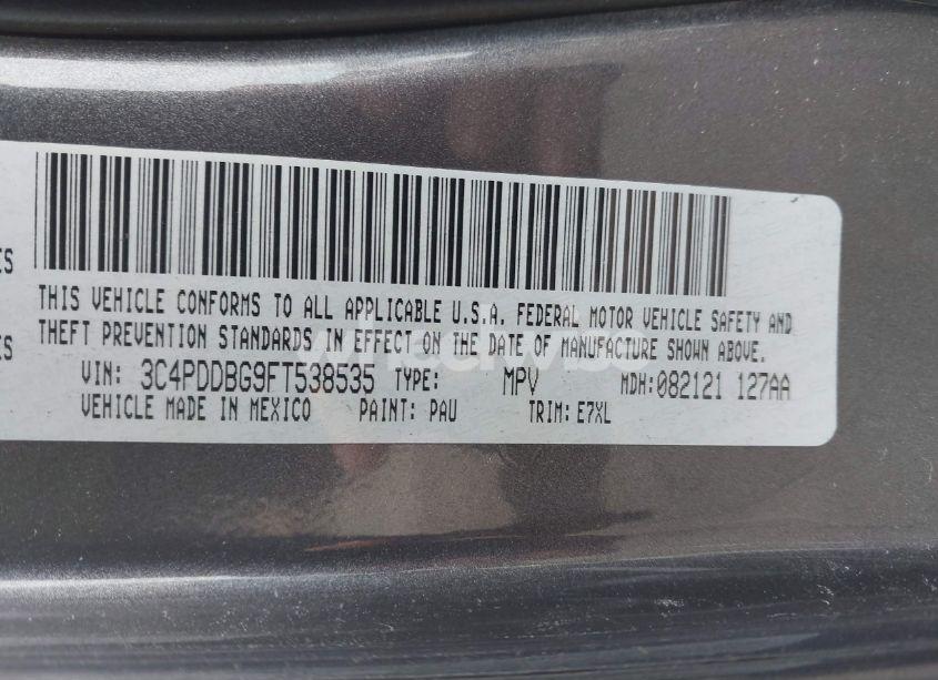 Photo 9 of 2015 Dodge Journey SXT (VIN 3C4PDDBG9FT538535)