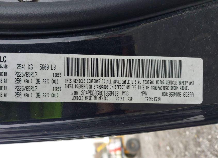 Photo 9 of 2012 Dodge Journey SXT (VIN 3C4PDDBGXCT369413)