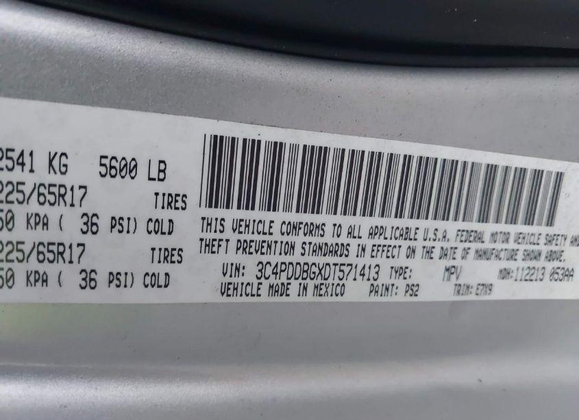 Photo 9 of 2013 Dodge Journey SXT (VIN 3C4PDDBGXDT571413)