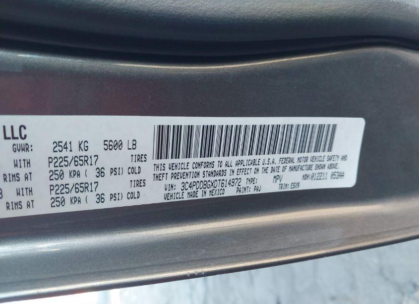 Photo 9 of 2013 Dodge Journey SXT (VIN 3C4PDDBGXDT614972)