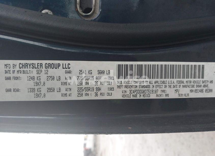 Photo 9 of 2013 Dodge Journey CREW (VIN 3C4PDDDG0DT519107)