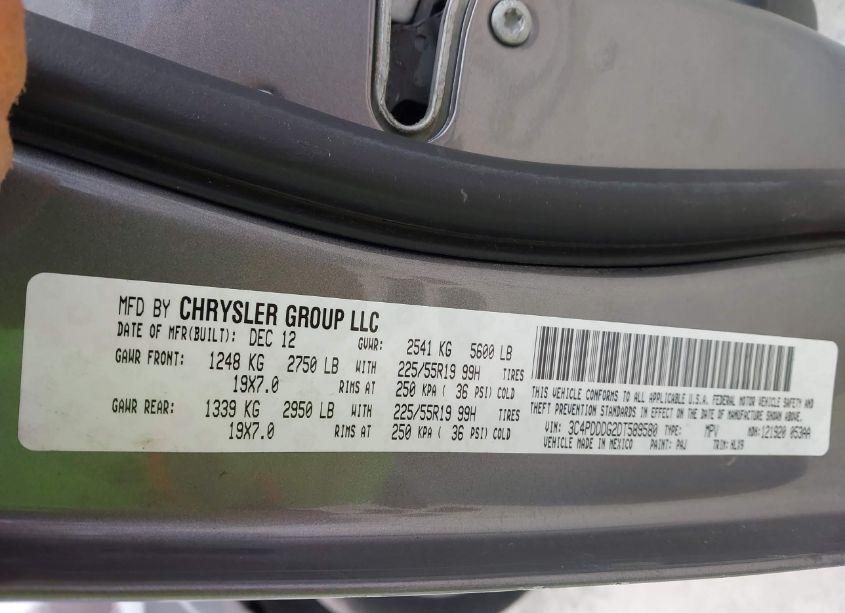 Photo 9 of 2013 Dodge Journey CREW (VIN 3C4PDDDG2DT589580)