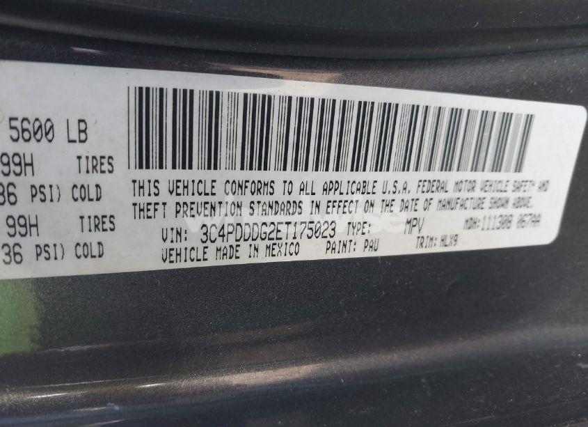 Photo 9 of 2014 Dodge Journey LIMITED (VIN 3C4PDDDG2ET175023)