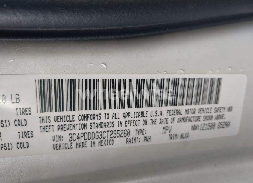 Photo 9 of 2012 Dodge Journey CREW (VIN 3C4PDDDG3CT235260)