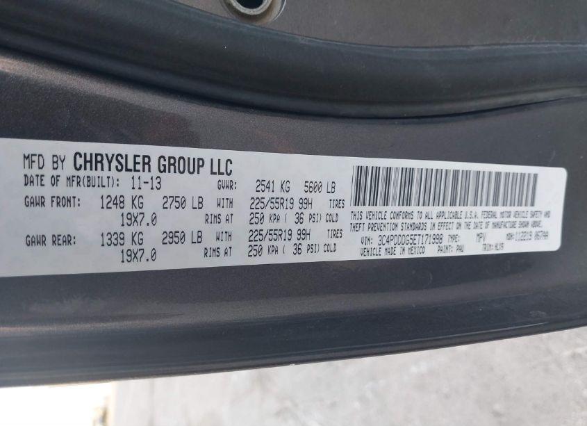 Photo 9 of 2014 Dodge Journey LIMITED (VIN 3C4PDDDG5ET171998)